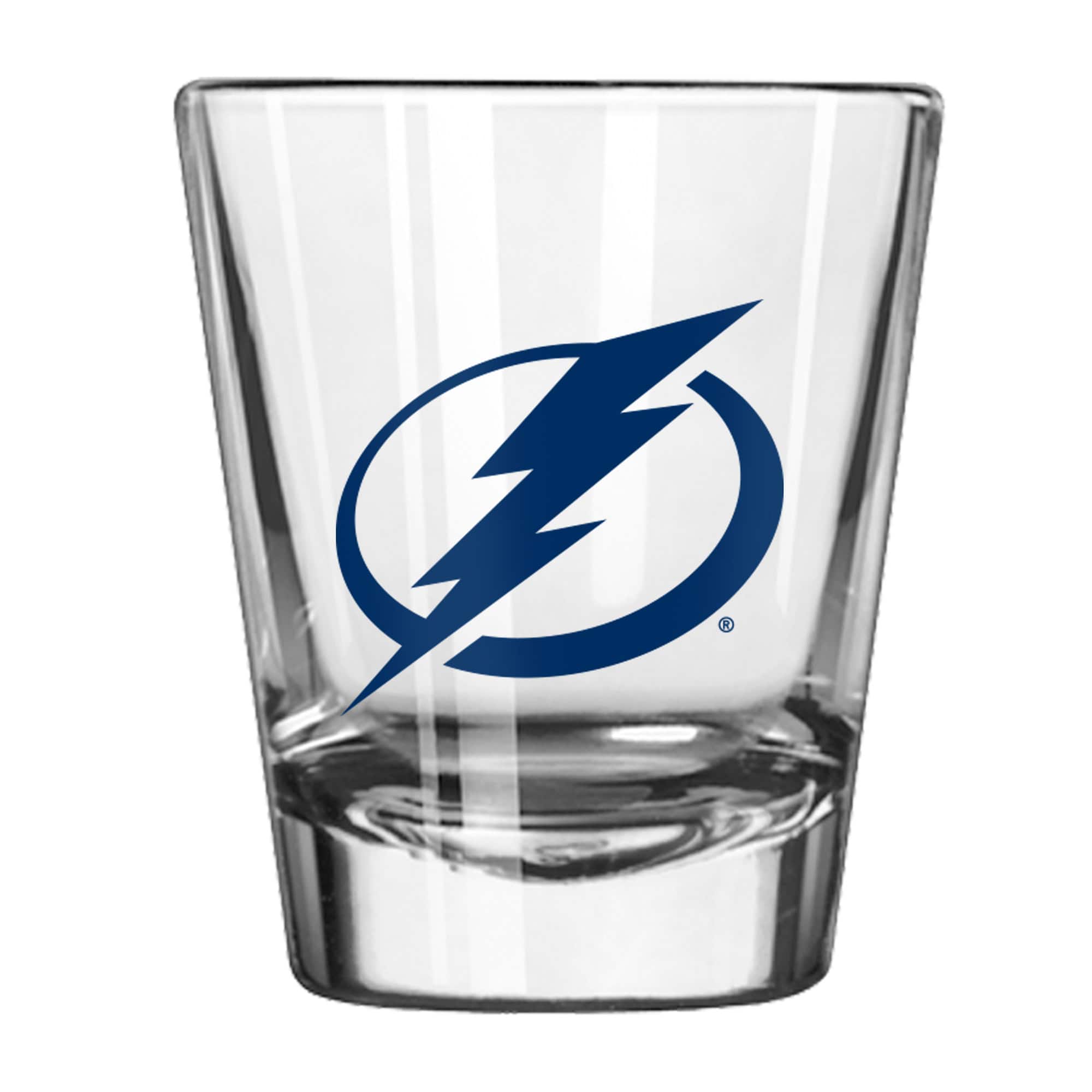 Front. Logo Brands - Tampa Bay Lightning 2oz. Game Day Shot Glass - Multicolor.