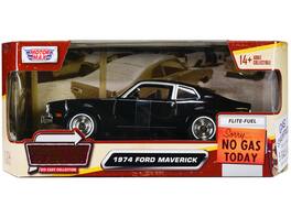 1974 Ford Maverick "Forgotten Classics" Series 1/24 Diecast Model Car by Motormax - Black