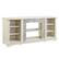 Alt View 7. Chateau Abodes - 58" Modern TV Stand Stone Entertainment Console with Open Storage for TV Up to 65" - White.