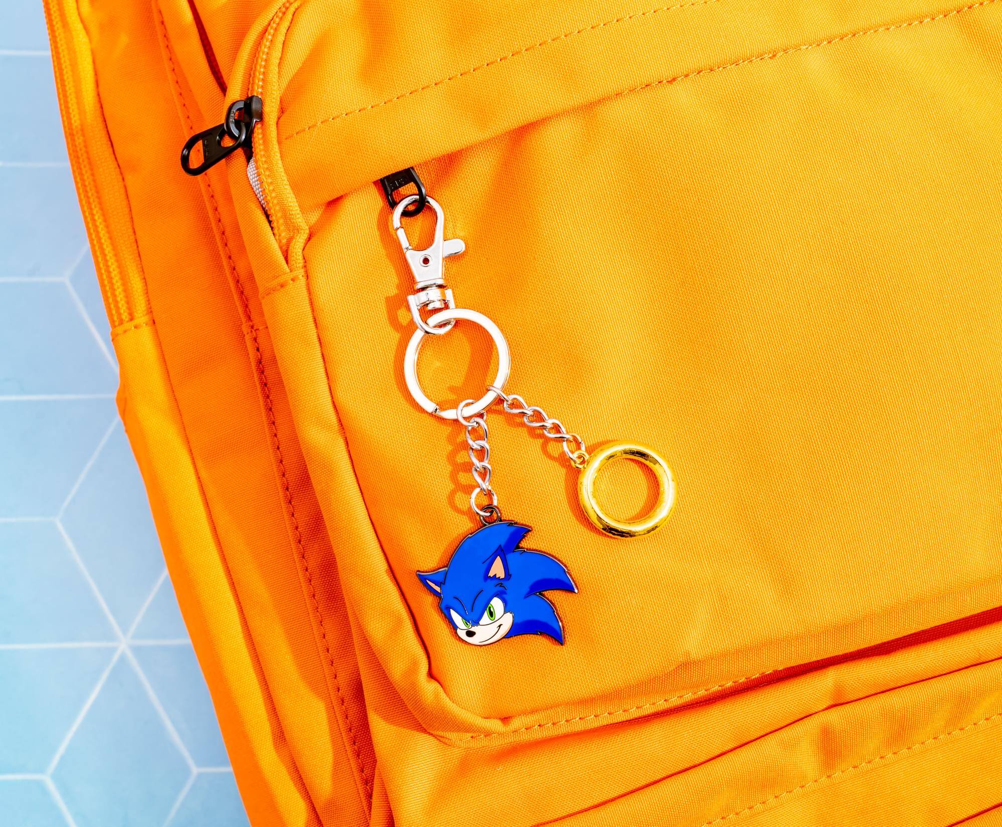 Alt View 5. SalesOne LLC - Sonic The Hedgehog Sonic and Ring Charms Keychain - Blue.
