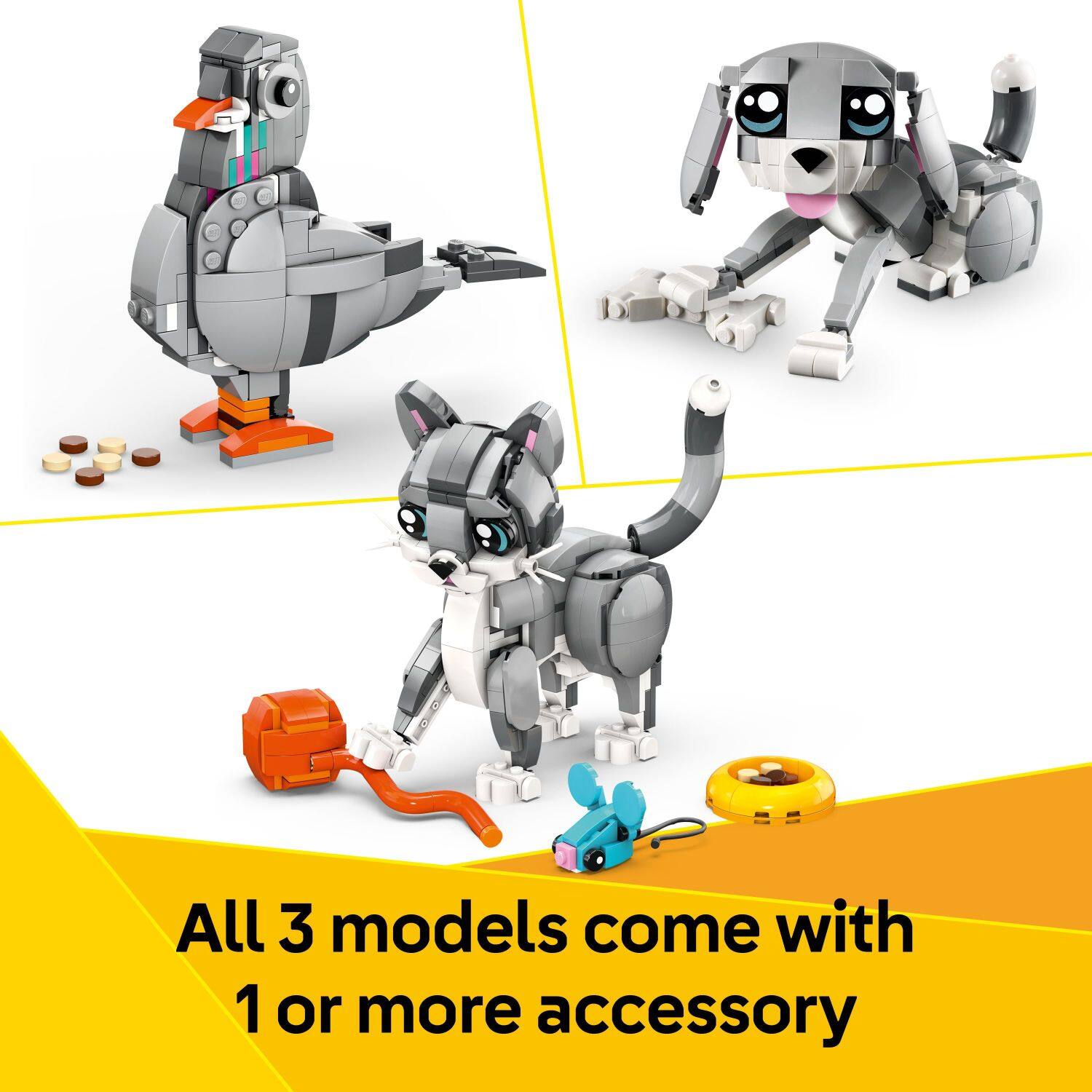 All three models come with one or more accessory.