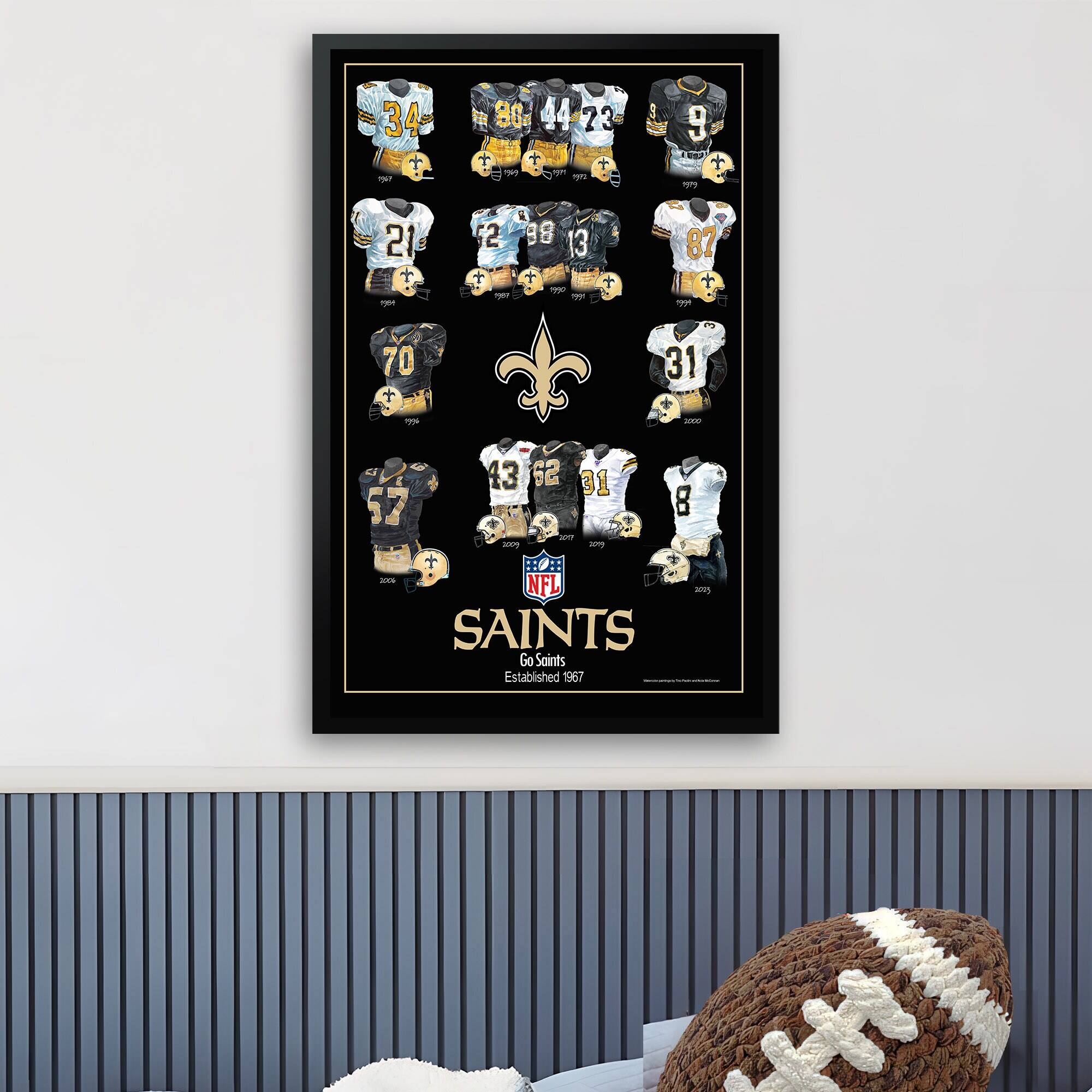 34 + PT 80 44 23 + + TNG 9 + 21 + - 2 T - BE 13 + pe T + 87 + 10 70 ~ 31 Na - 57 43 62 31 CTP j wn 8 - NFL - SAINTS 60 Saints Established 1967