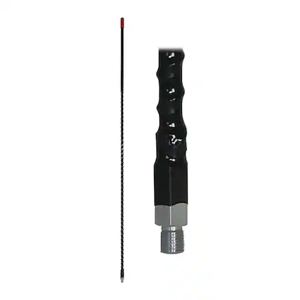 Front. Tram - Tram 3-B-HC 1,500-Watt 26-MHz to 29-MHz Fiberglass Whip CB AM/FM/SSB Antenna (3 Ft.; Black) - Black.