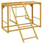 Front. Pawhut - Chicken Activity Play with Swing Set, Wooden Chicken Coop Accessory with Multiple Chicken Perches & Hen Ladder - Natural Wood.