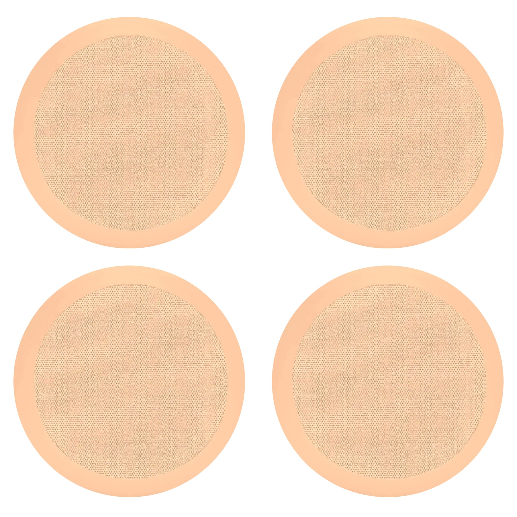 Pyle - PDIC Series 150W 5.25" Flush Mount In Wall/In Ceiling Speaker, 2 Pair, Tan