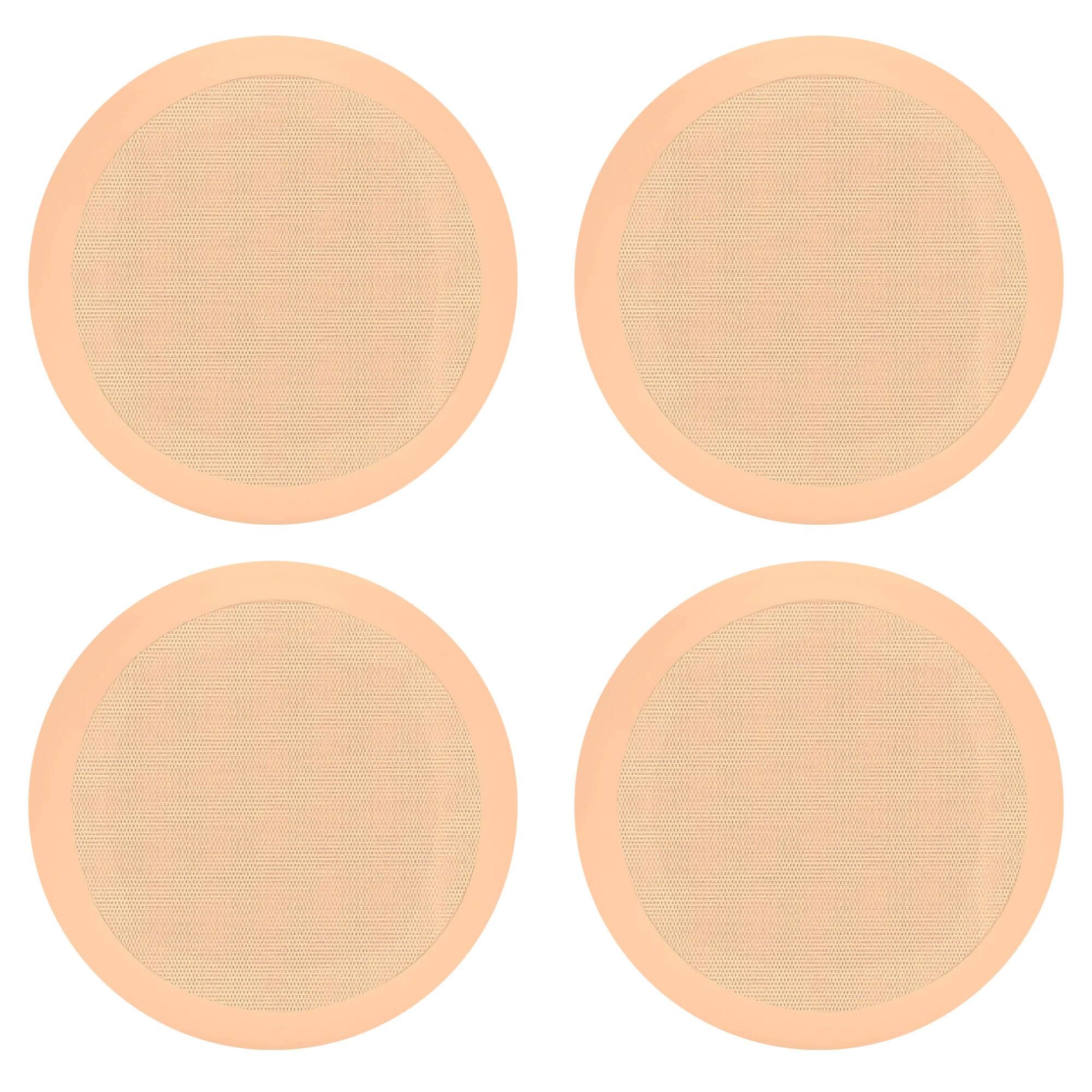 Front. Pyle - Pyle PDIC Series 150W 5.25" Flush Mount In Wall/In Ceiling Speaker, 2 Pair, Tan.