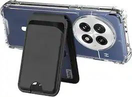 SaharaCase - Venture Series Wallet Case for OnePlus 13 - Clear/Scorpion Black