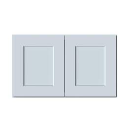 Boyel Living - 30in.W x12in.D x18in.H Dove WALL CABINET Fully assembled Cabinet With Two HDF Doors - Gray