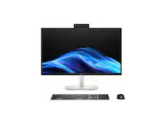Front. HP - HP EliteStudio 8 AiO G1i - 23.8" FHD - Intel Core Ultra 7 265 - 16GB - 512GB SSD - Win 11 Pro - Wi-Fi 7 - 280W - Silver.