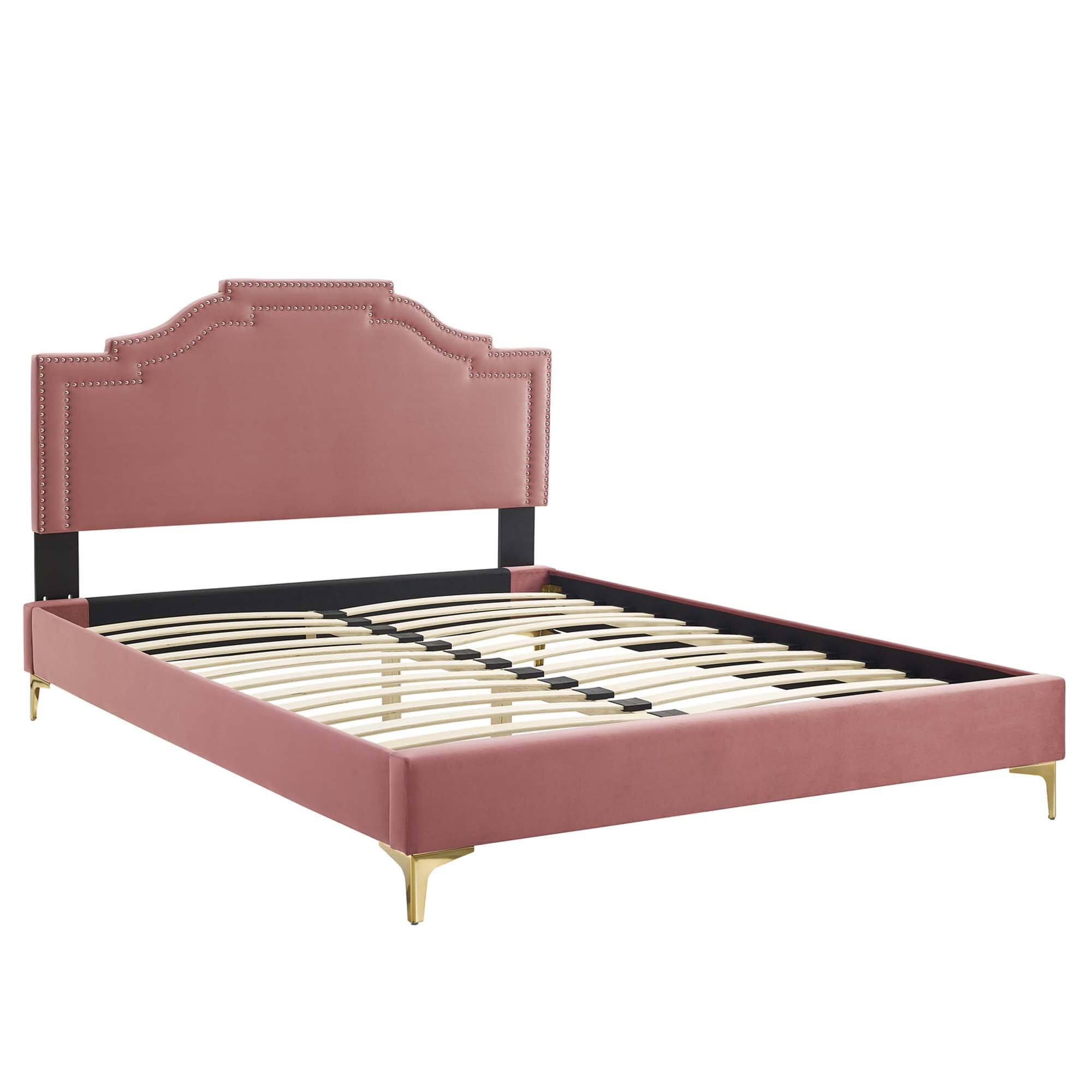 Alt View 1. Modway - Maven Full Size Fabric Upholstered Platform Bed - Ivory.
