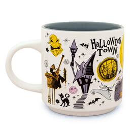 Disney - The Nightmare Before Christmas Allover Icons Ceramic Stacking Mug | Holds 13 Ounces - Yellow