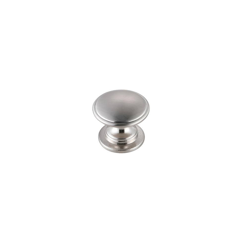 Back. Elegant Decor - Kaid 1.2" Diameter Brushed Nickel Mushroom Knob Multipack (Set of 10) - Brushed Nickel.