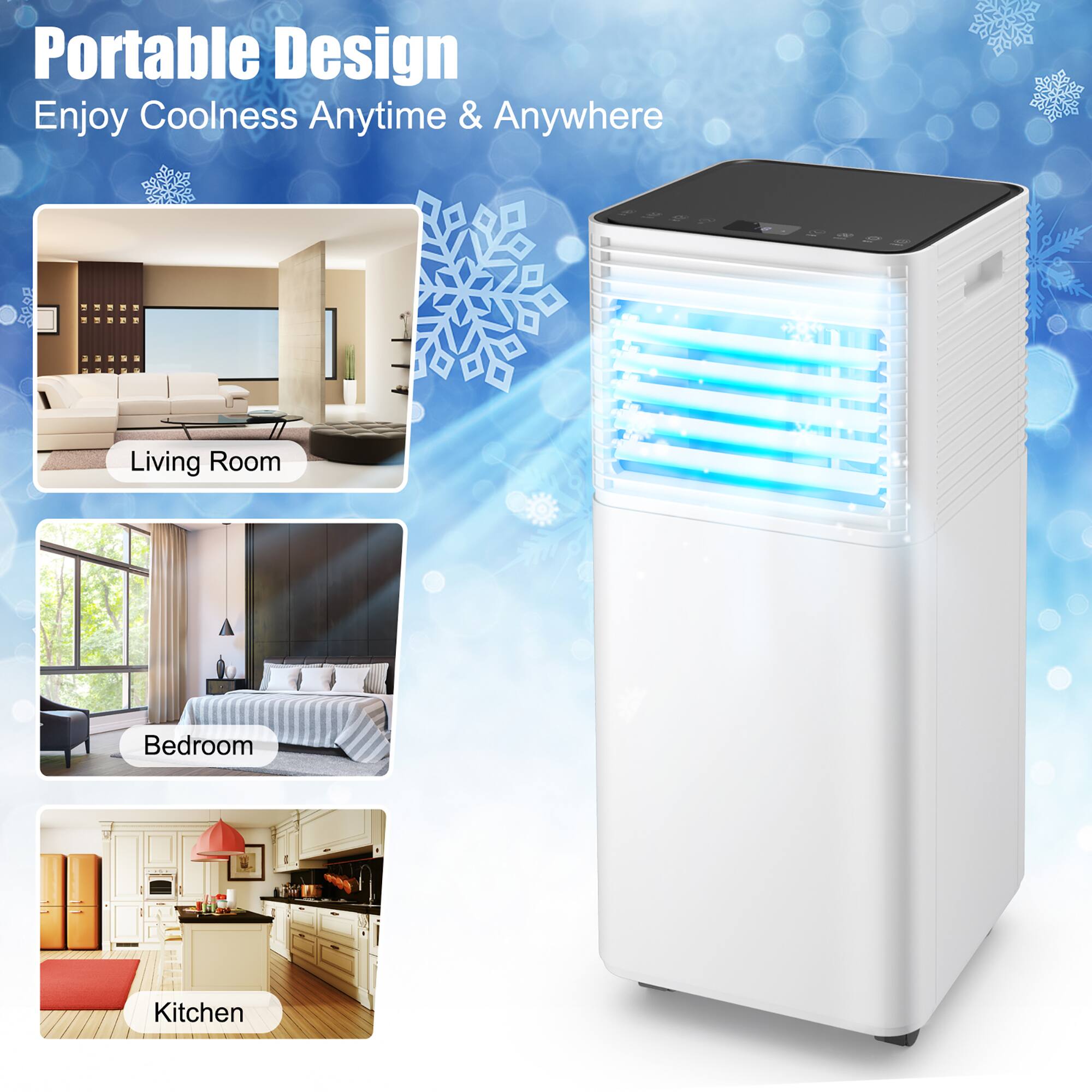 Portable Design: Enjoy Coolness Anytime & Anywhere - Living Room, Bedroom, Kitchen