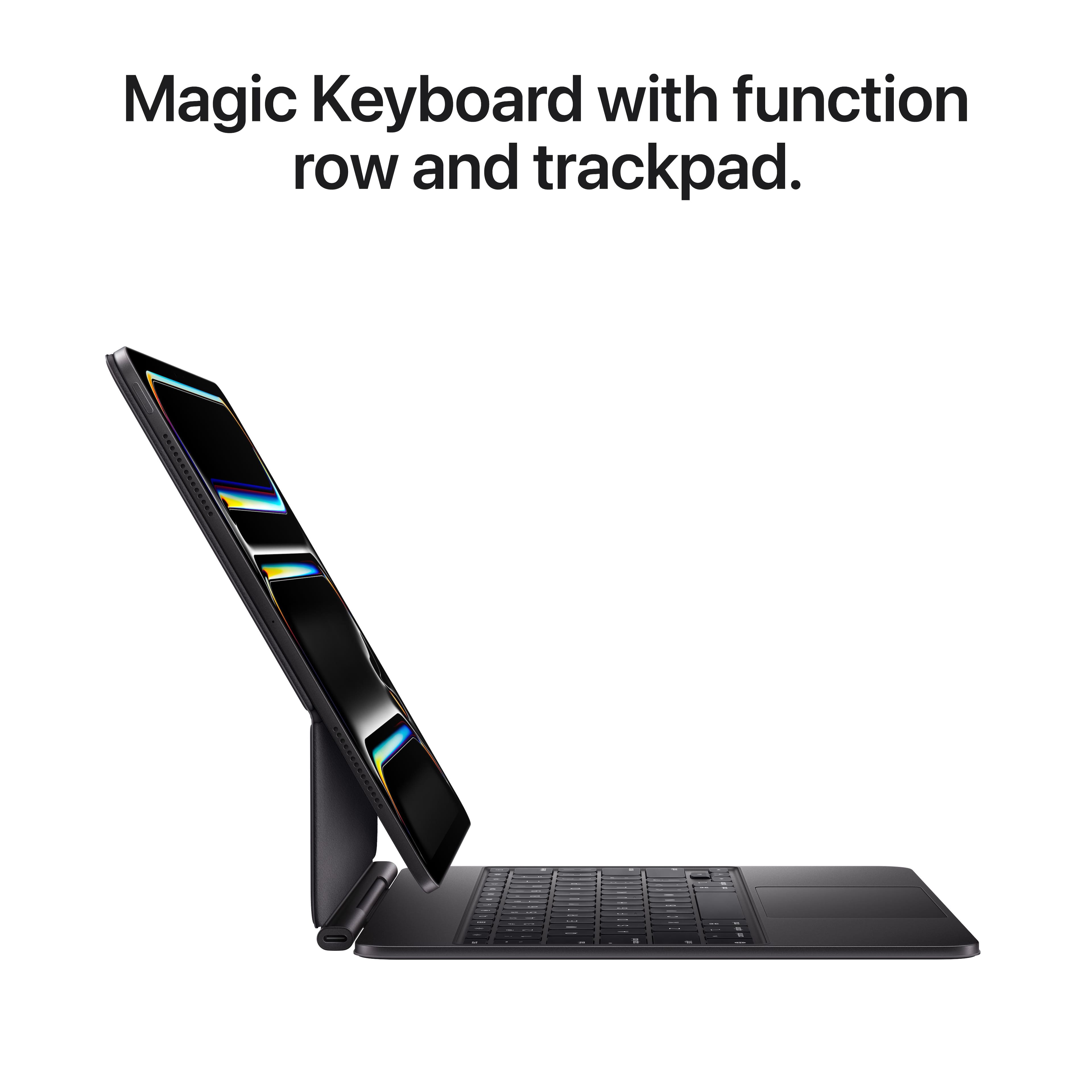 Magic Keyboard with function row and trackpad.