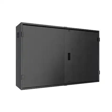 Front. Storm Shell - Storm Shell Pro Weatherproof 55" Outdoor TV Enclosure - Black.