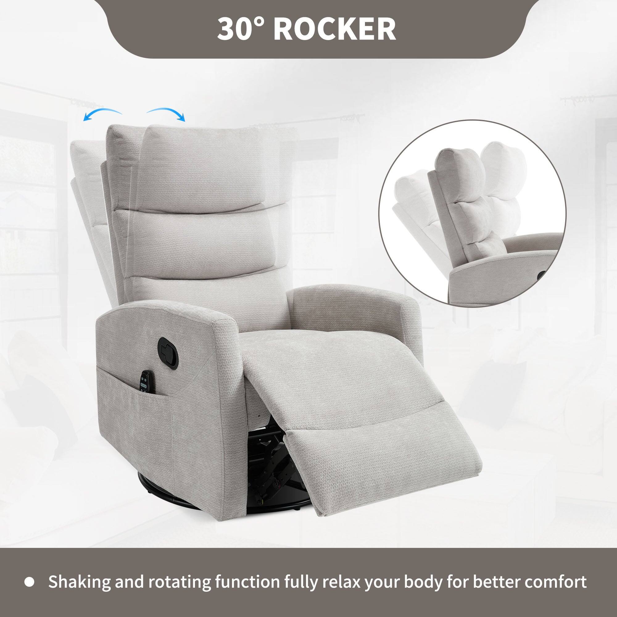 30° ROCKER

Shaking and rotating function fully relax your body for better comfort