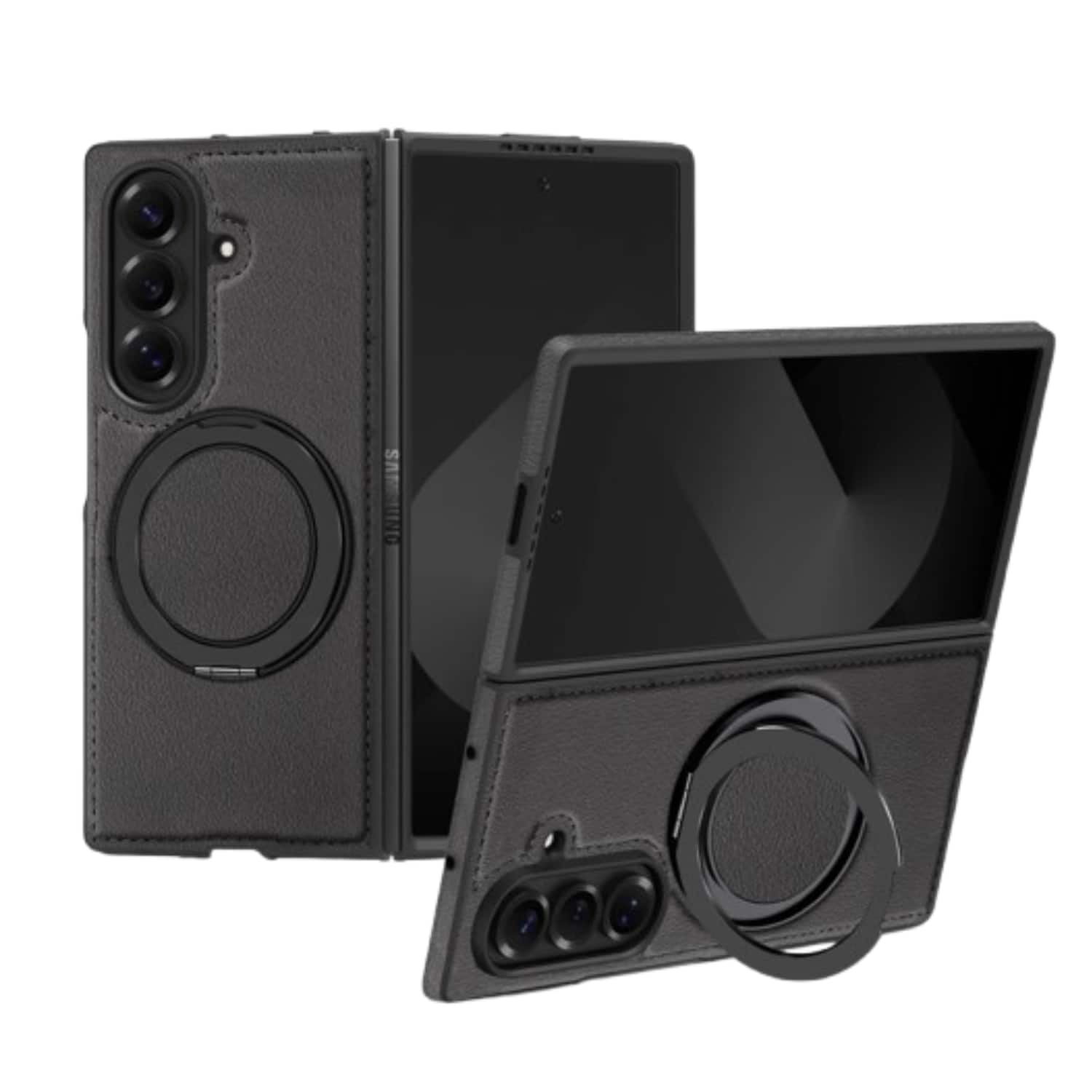 Stock Preferred - MagSafe Case with Magnetic Ring Stand for Samsung Galaxy Z Fold7 - Black