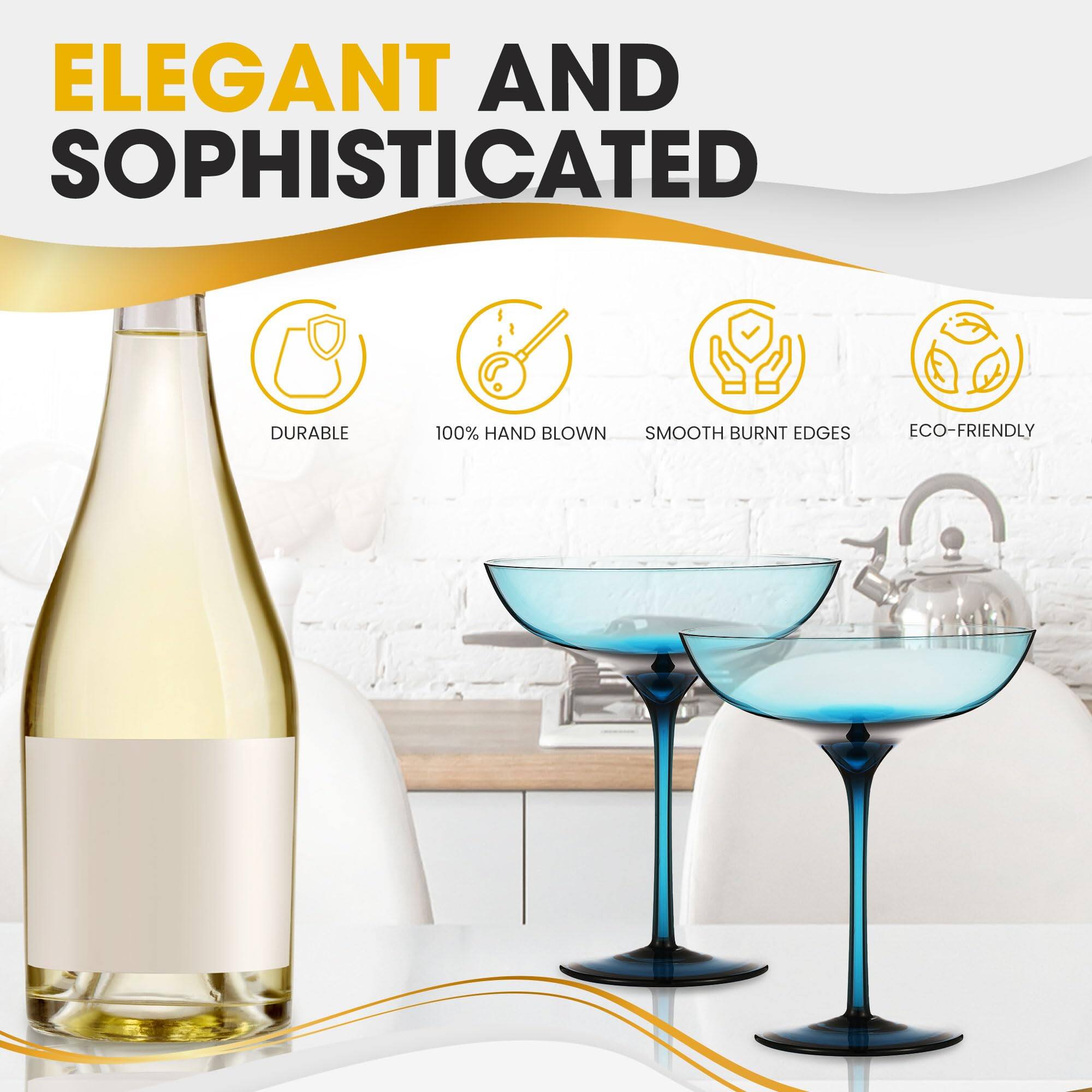 ELEGANT AND SOPHISTICATED  
DURABLE  
100% HAND BLOWN  
SMOOTH BURNT EDGES  
ECO-FRIENDLY