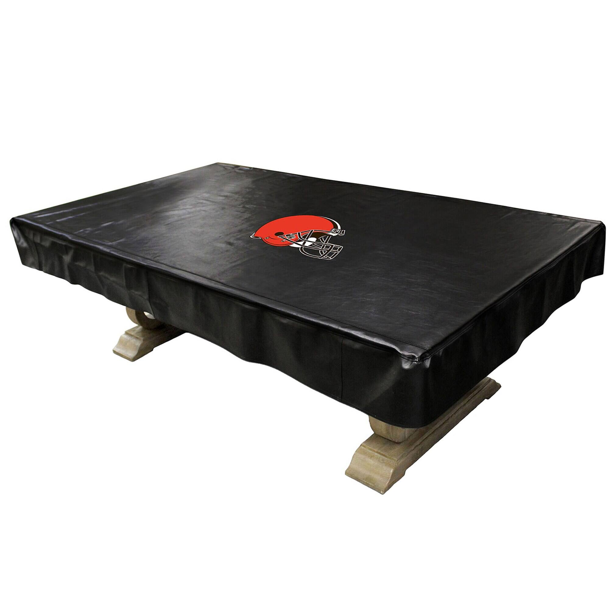 Front. Imperial - Cleveland Browns 8' Deluxe Pool Table Cover - Multicolor.