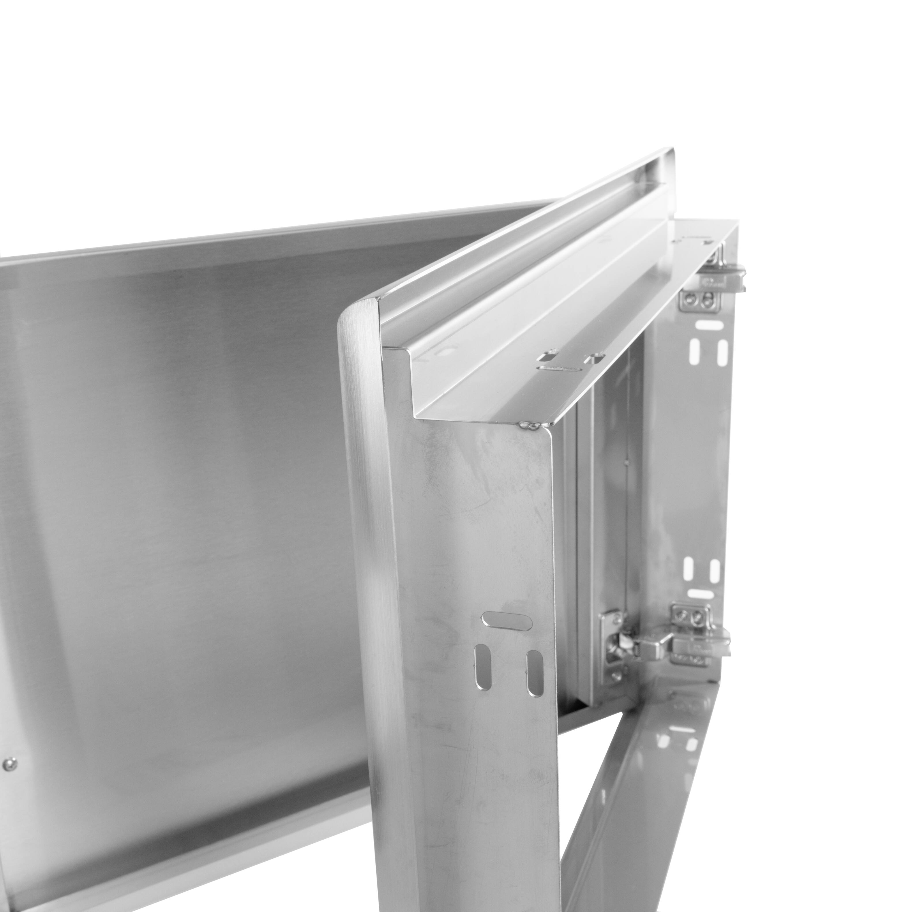Angle. Coyote Outdoor Living - Coyote Outdoor Living 24" Wide Single Access Door - Stainless Steel.