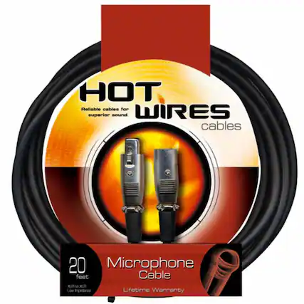 HOT WIRES cables
Reliable cables for superior sound.
20 feet Microphone Cable XLR to XLR Low impedance
Lifetime Warranty