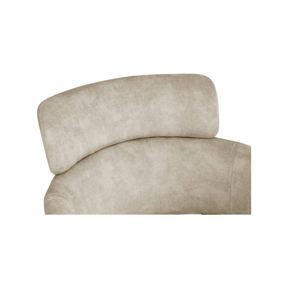 Alt View 3. Meridian Furniture - Yara Stone Velvet Dining Chair, Set of 2 - Grey.