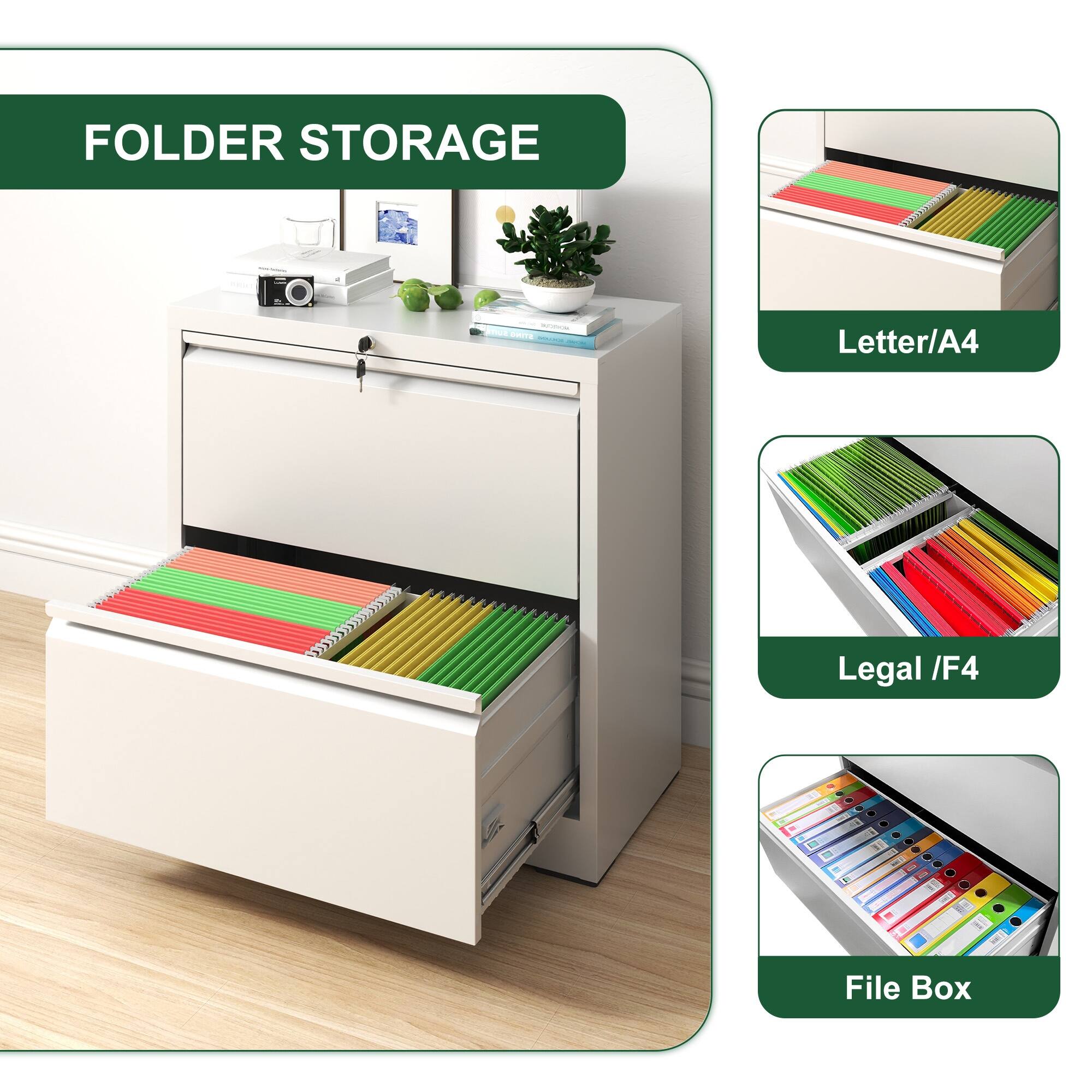 FOLDER STORAGE

- Letter/A4
- Legal / F4
- File Box