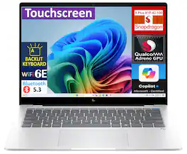 HP - Refurbished Excellent - OmniBook X Laptop 14.0 2.2K Display (X Plus X1P-42, 16GB, 512GB SSD, Qualcomm Adreno, Win 11 Home) - Glacier Silver