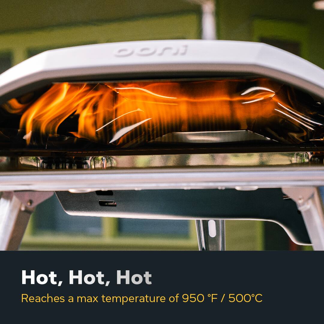Hot, Hot, Hot reaches a max temperature of 950°F/500°C.
