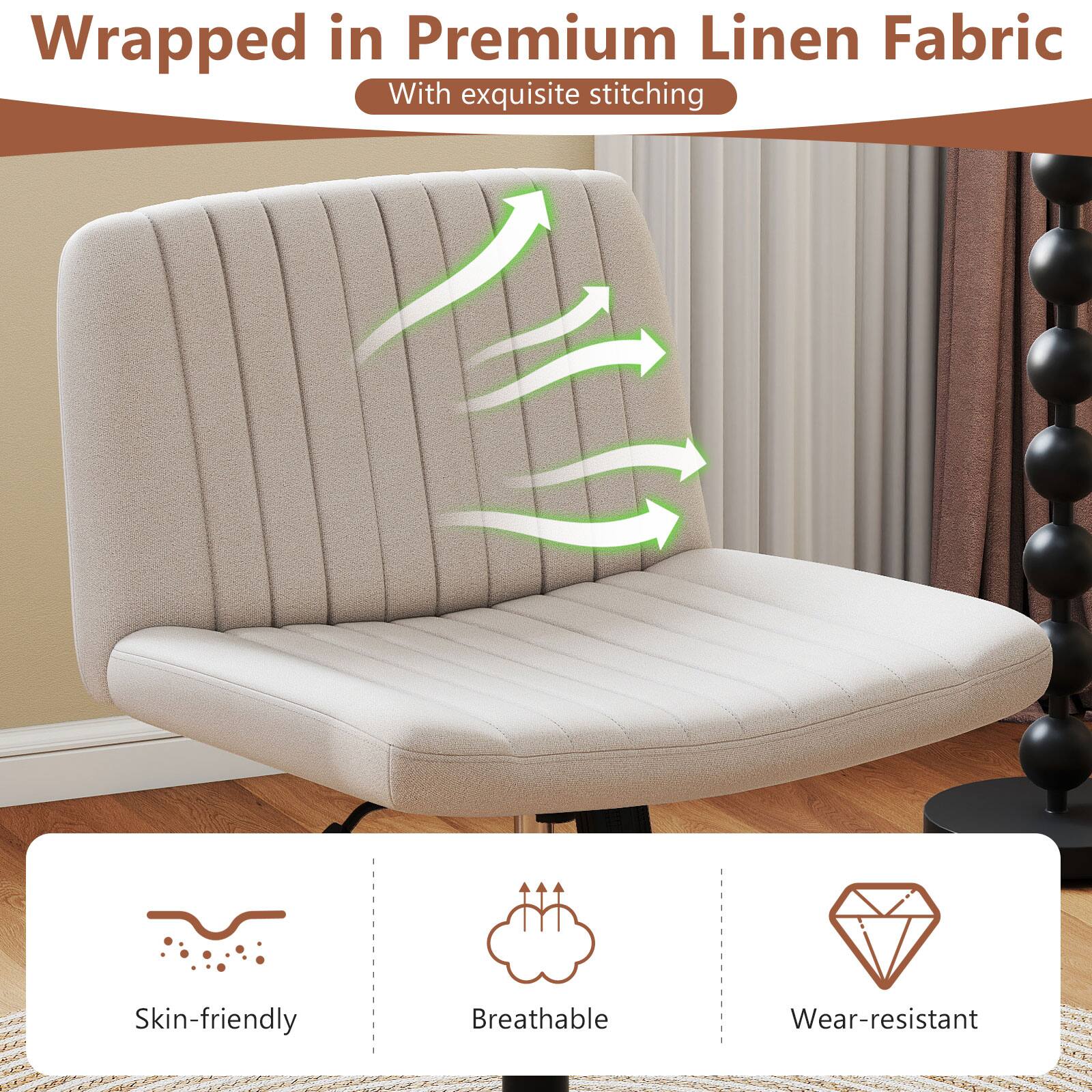 Wrapped in Premium Linen Fabric With exquisite stitching

Skin-friendly
Breathable
Wear-resistant