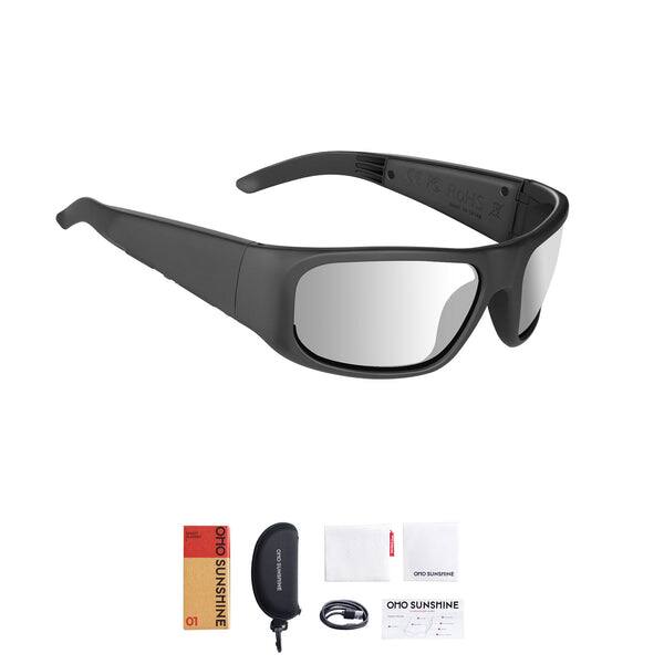 OhO sunshine Smart Glasses, Gray Photochromic Lens with UV