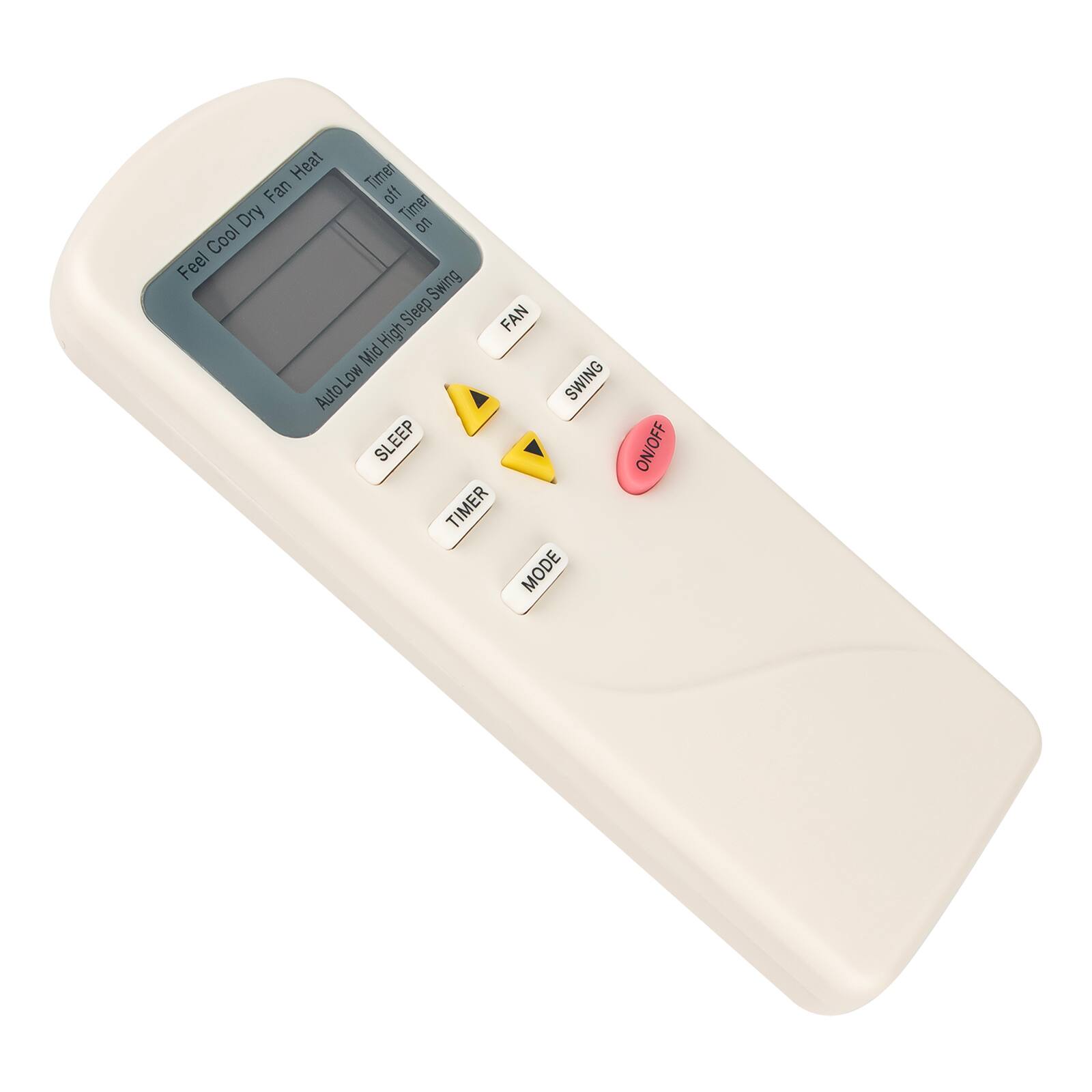Heat Timer Fan off Timer Dry ON Cool Feel Swing Sleep FAN Mid High Low SWING Auto SLEEP ON/OFF TIMER MODE
