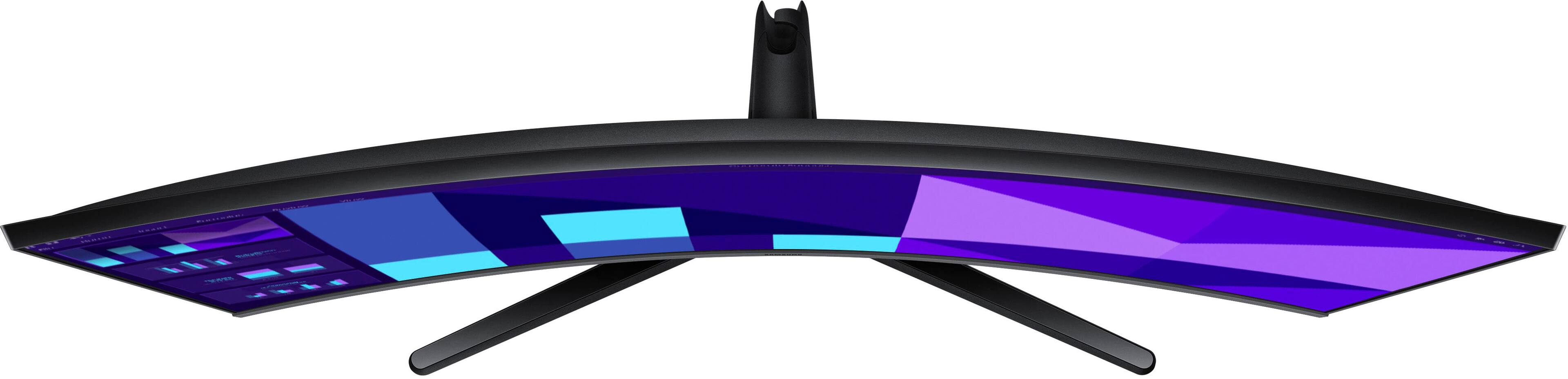 Alt View 15. Samsung - 32" S39GD Series Curved FHD 100Hz Monitor with Built-in Speakers (HDMI, D-Sub) - Black.