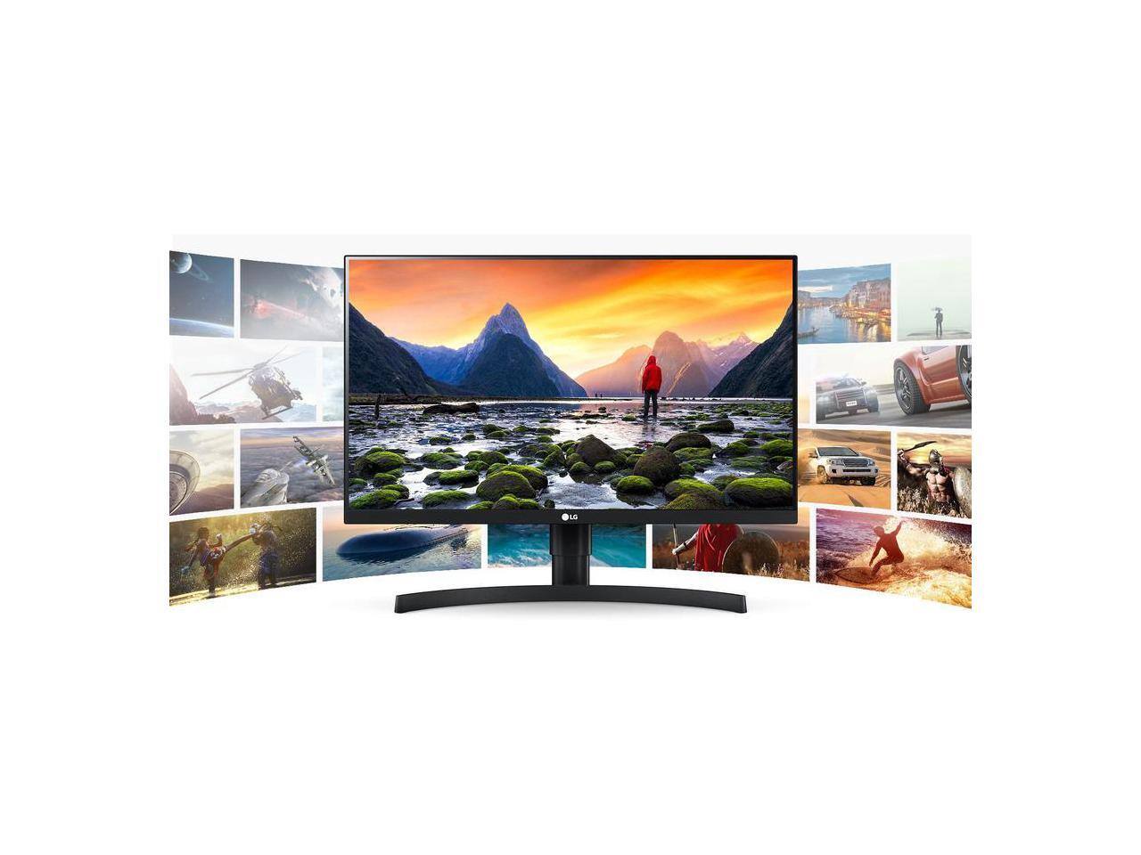 Alt View 5. LG - LG 27" IPS UHD Computer Monitor 5 ms FreeSync (AMD Adaptive Sync) sRGB 99% (CIE1931) Flat Panel 27BN85UN-B - Black.