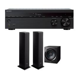 Sony - STR-DH790 4K 7.2-Channel Home Theater AV Receiver with Speakers Bundle - Black