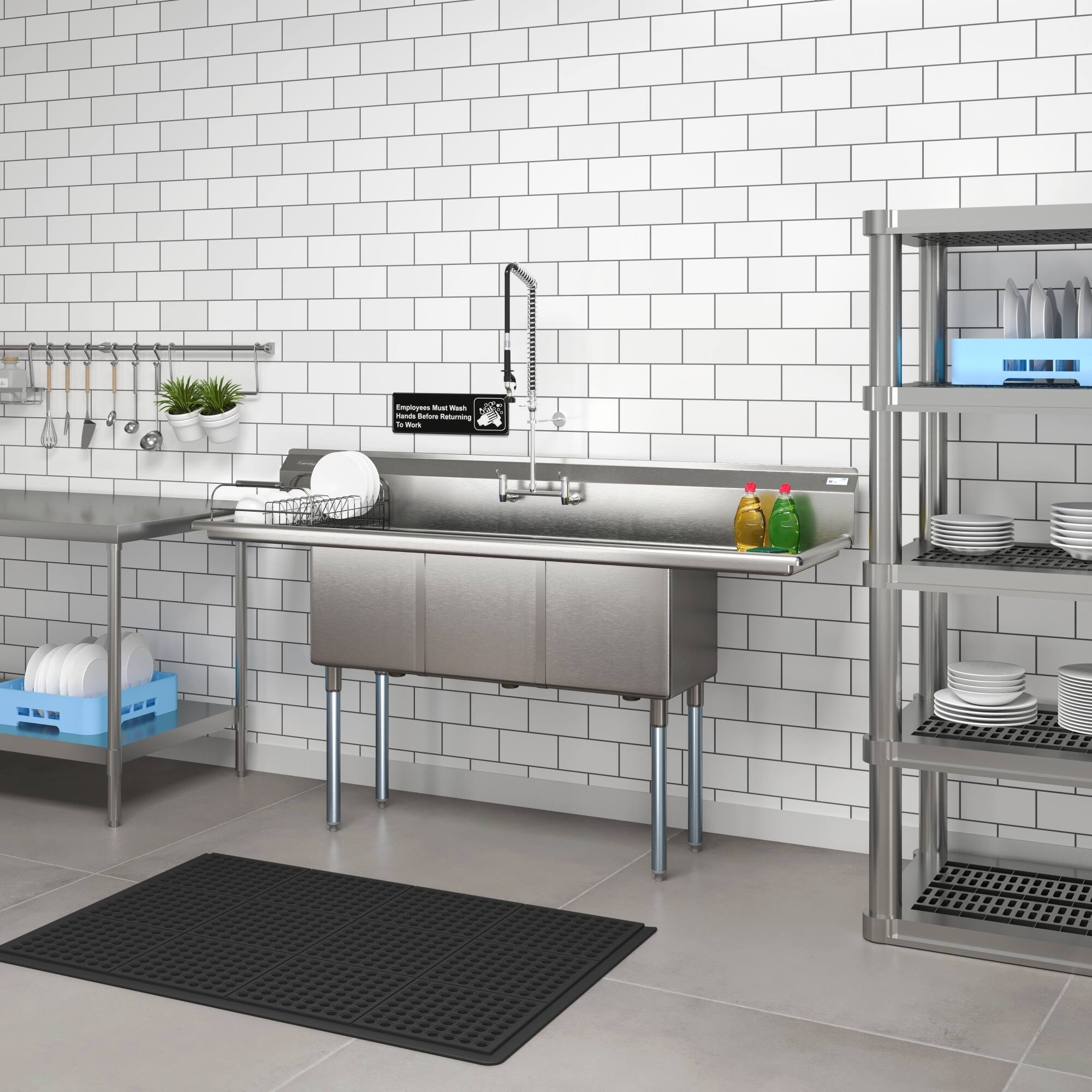 Employees Must Wash Hands Before Handling Food