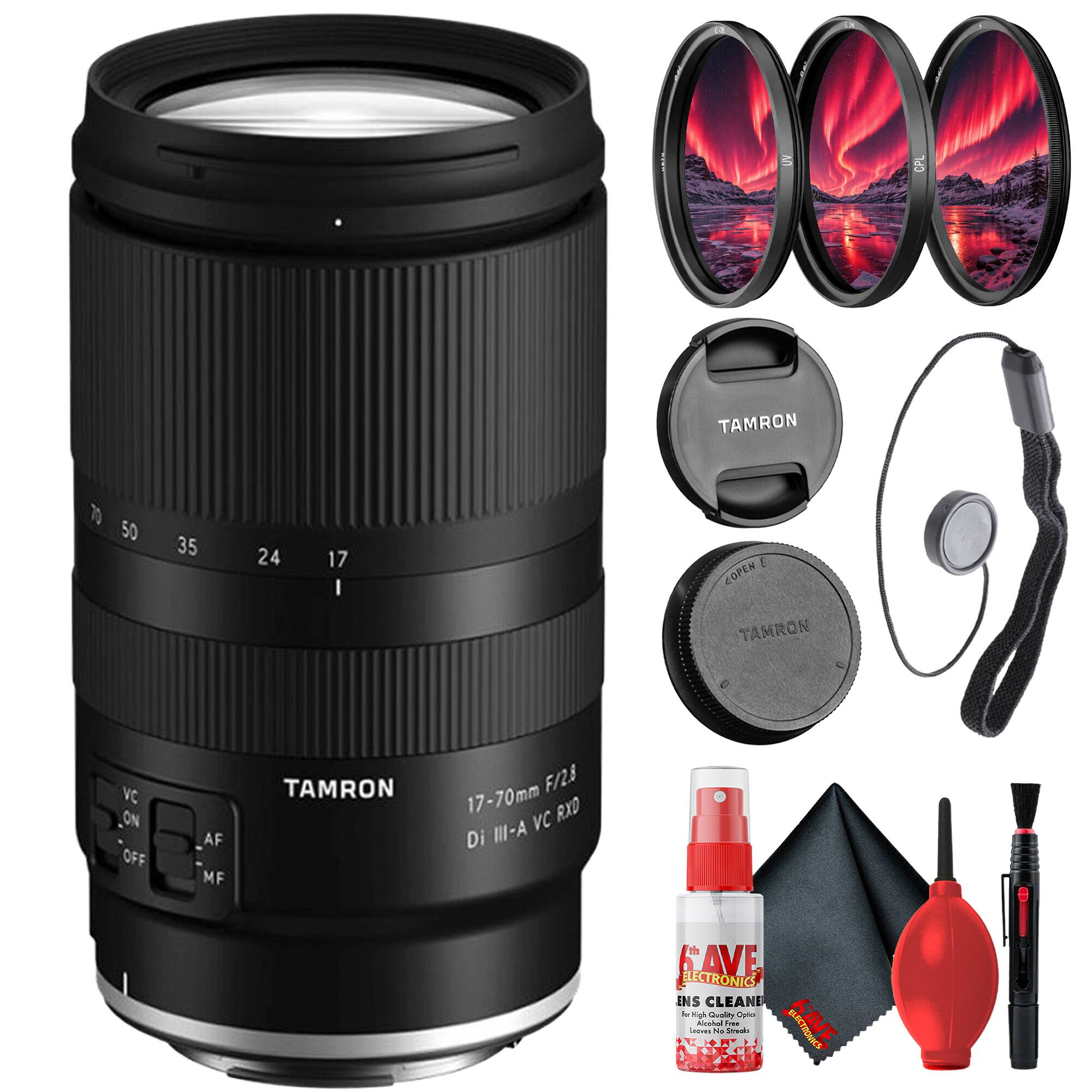 CPL  
TAMRON  
50  
35  
24  
17  
COPEN TAMRON  
VC ON OFF  
AF MF  
TAMRON  
17-70mm F/2.8 VC RXD Di III-A  
SAVE ELECTRONICS ENS CLEANER for High Quality Optics Alcohol Free - No Straws ELECTRONICS