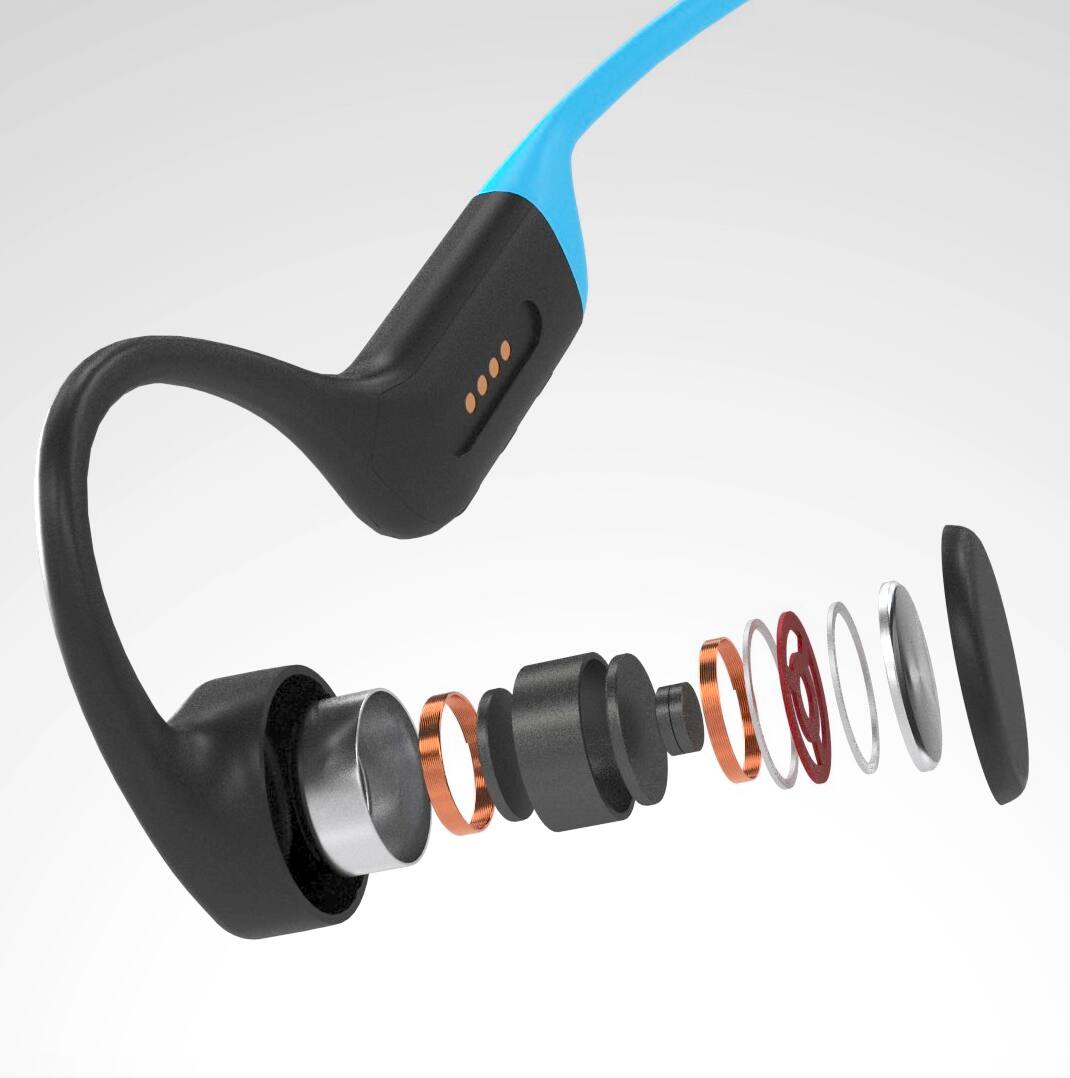 Alt View 13. H2O Audio - TRI 2 Multi-Sport Waterproof Bone Conduction Headphones with MP3 Player and Bluetooth Connectivity - Black.