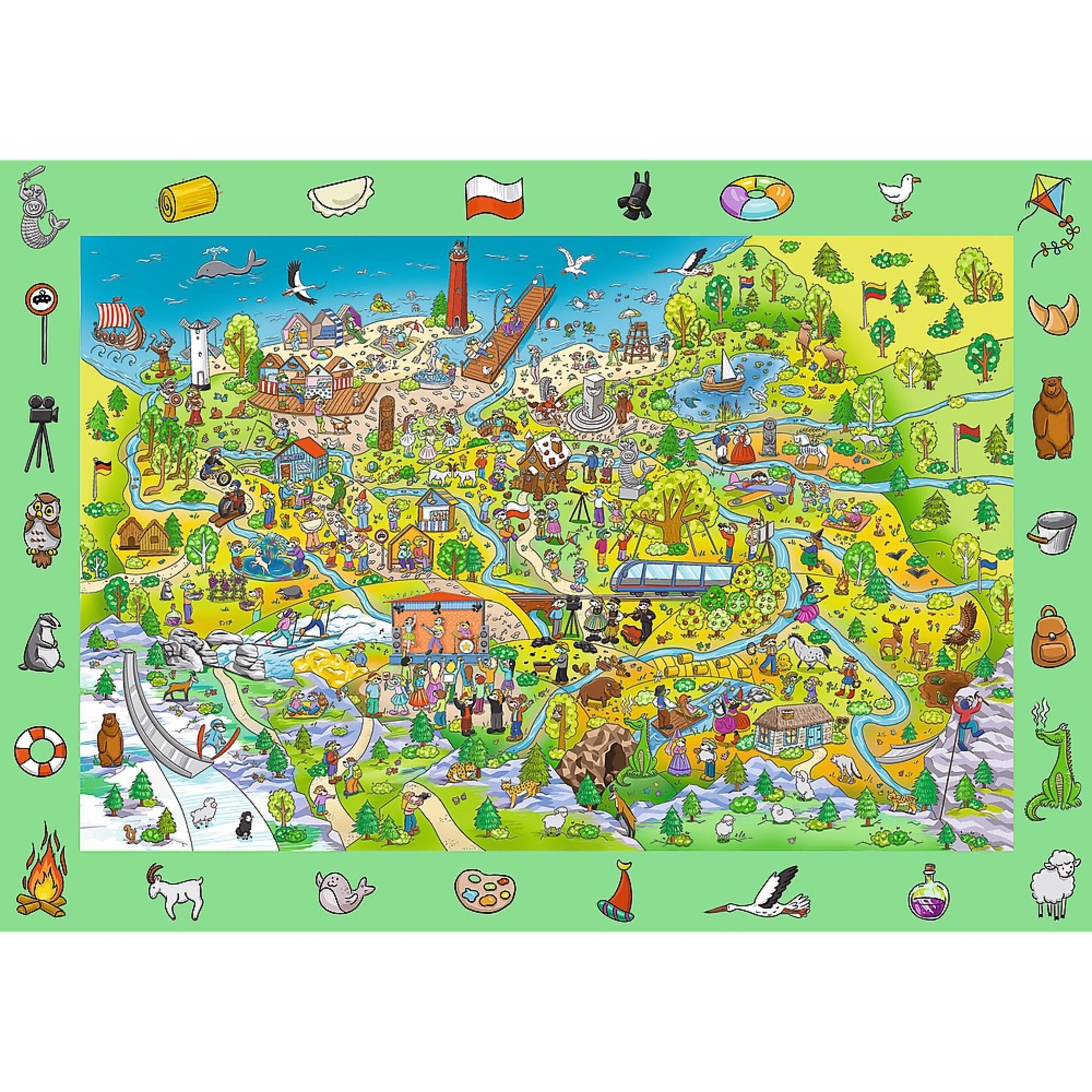 Angle. Trefl - Trefl Kids 100 Piece Puzzle - Spy Guy - Poland - The Treflik Family.
