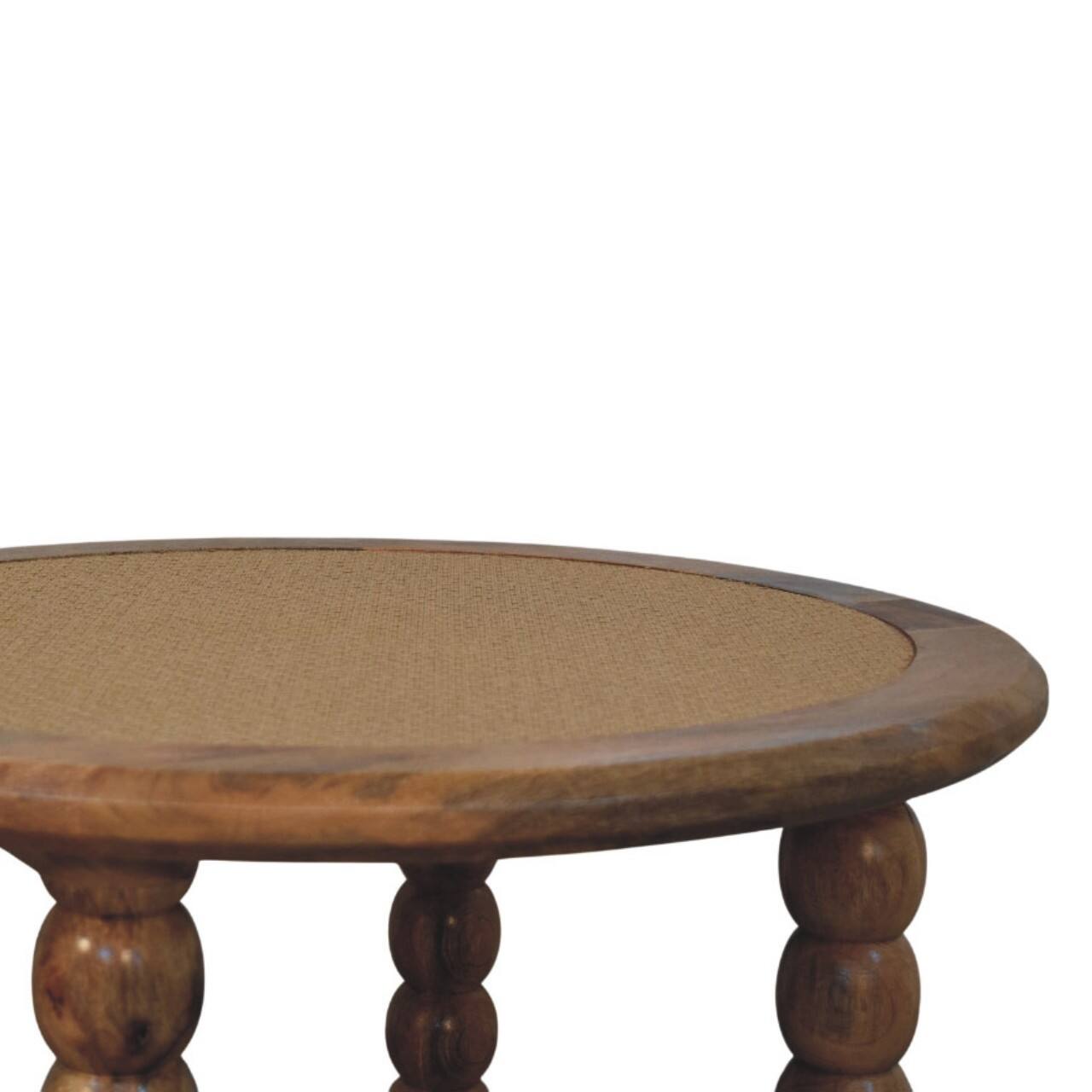 Alt View 3. Artisan Furniture - Artisan Furniture Solid Wood Spindle Rattan Coffee Table, Brown - Brown.
