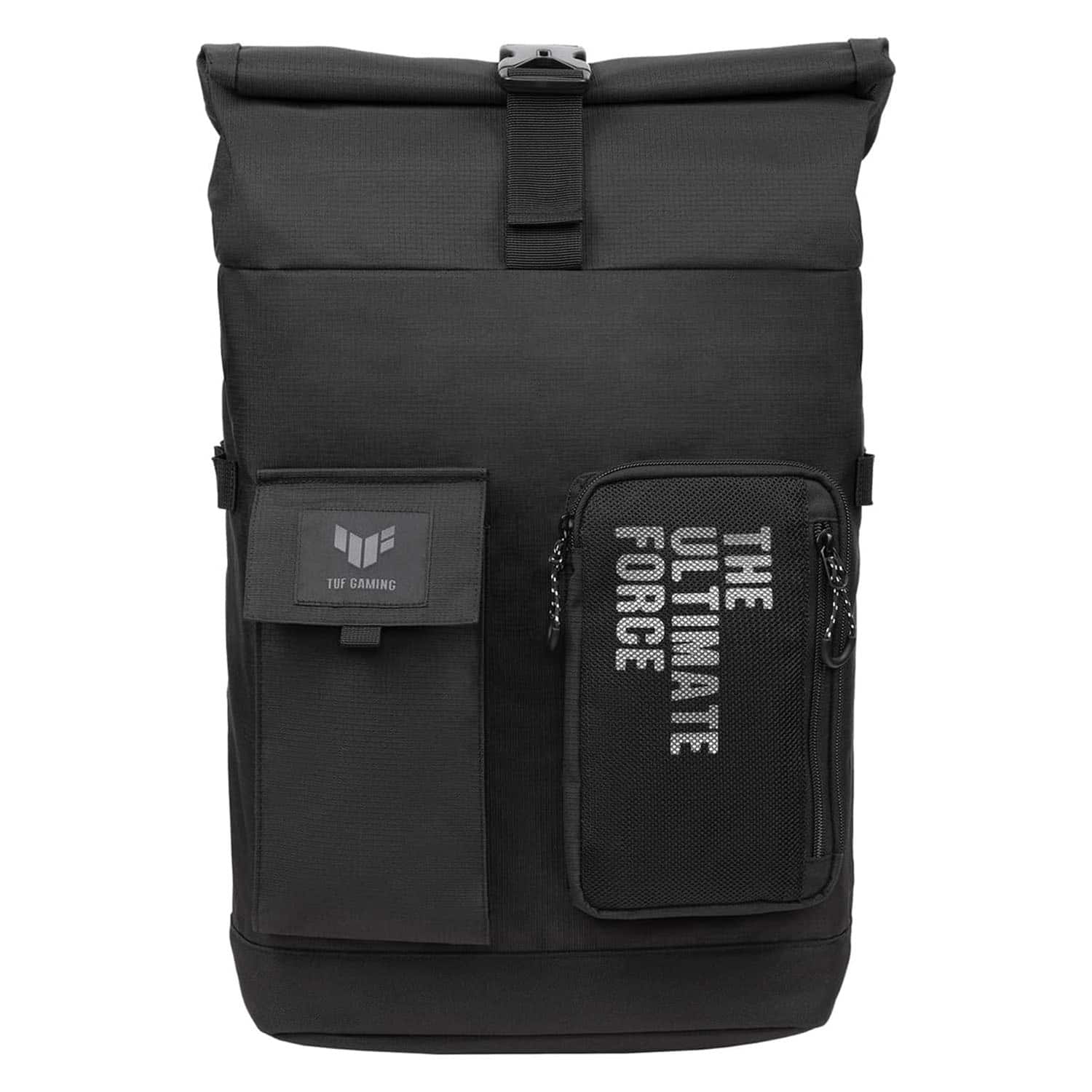 ASUS - TUF Gaming 17'' Backpack - Lightweight & Water Repellent Exterior with Top Folded Closure for Resize Flexibility - Black