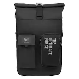 ASUS - TUF Gaming 17'' Backpack - Lightweight & Water Repellent Exterior with Top Folded Closure for Resize Flexibility - Black