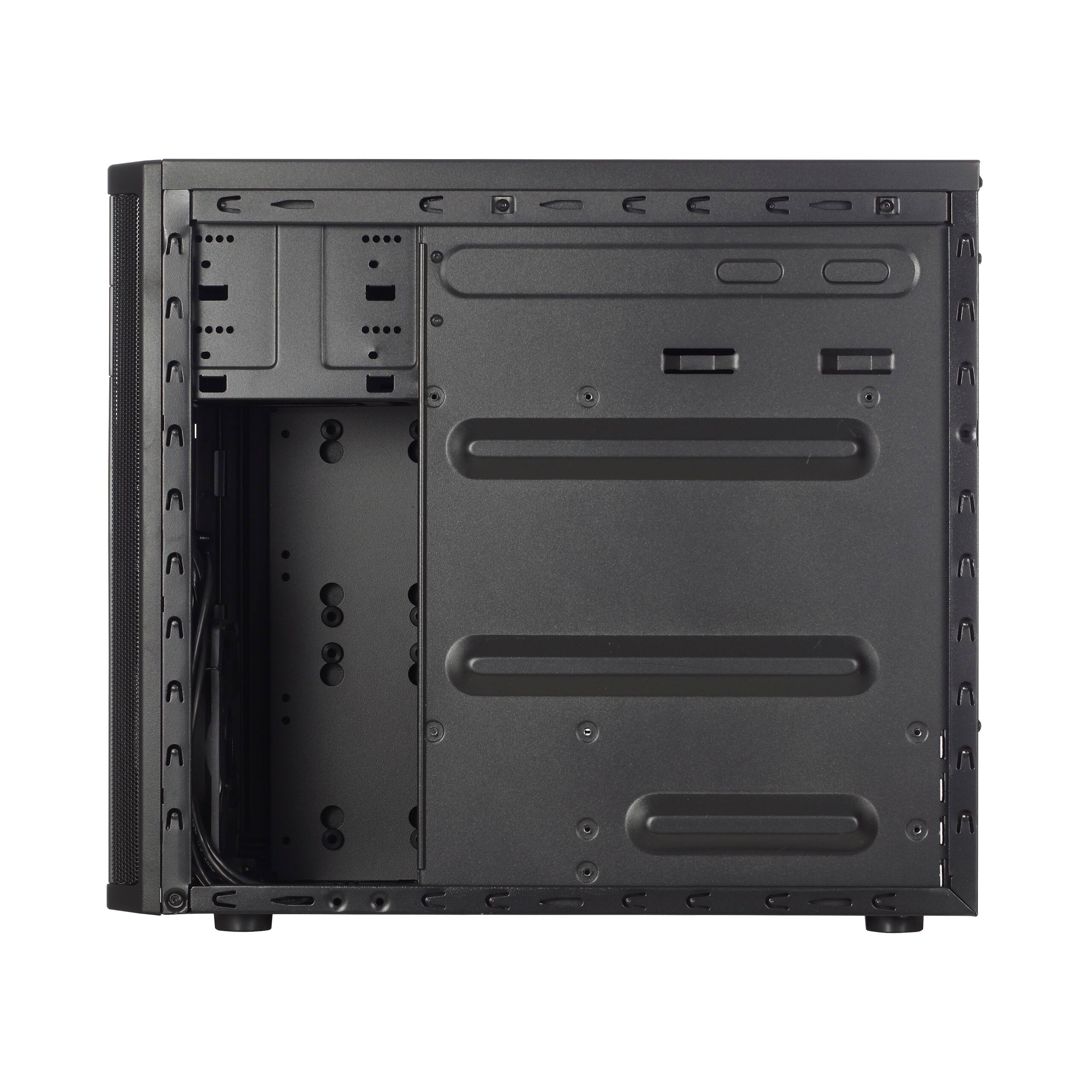 Alt View 1. Fractal Design - Fractal Design Core 1100, Black, Micro ATX, Mini Tower PC Case - Black.