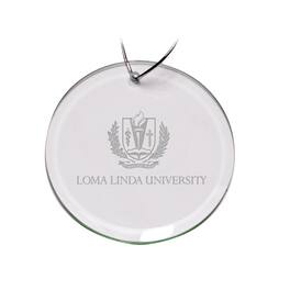 Jardine - LLU Lions 3'' Round Glass Ornament - Multicolor