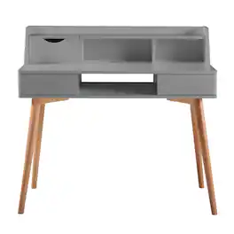Teamson Home - Creativo Writing Desk with Storage - Gray