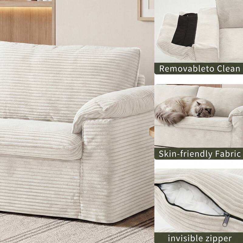 Removable to Clean  
Skin-friendly Fabric  
Invisible Zipper