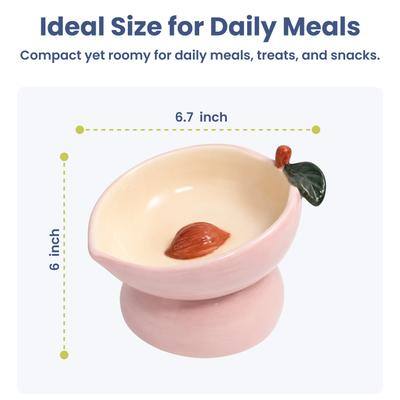 Ideal Size for Daily Meals  
Compact yet roomy for daily meals, treats, and snacks.  
6.7 inch  
6 inch