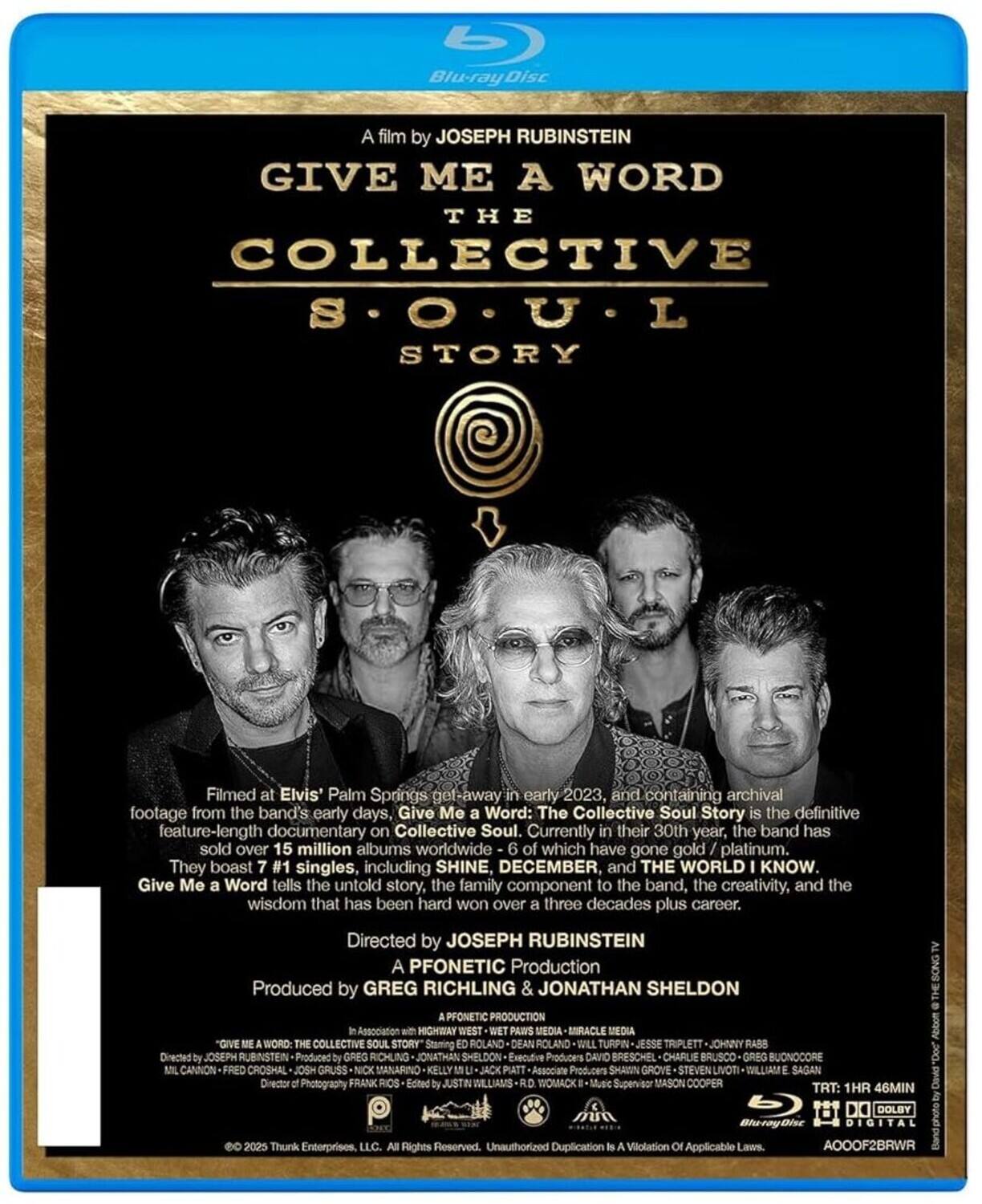 Alt View 1. Give Me a Word: The Collective Soul Story   - BLU-RAY.
