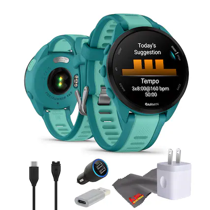 MUA 123456789 12345 UUL TAIWATE FORERUNNER 165 NE Today's LIGHT START Suggestion - STOP UP Tempo DOWN 3x8:00@160 bpm BACK BA 50:00 GARMIN Quick Release 20 GARMIN M - AR 8 E ECTRONICL