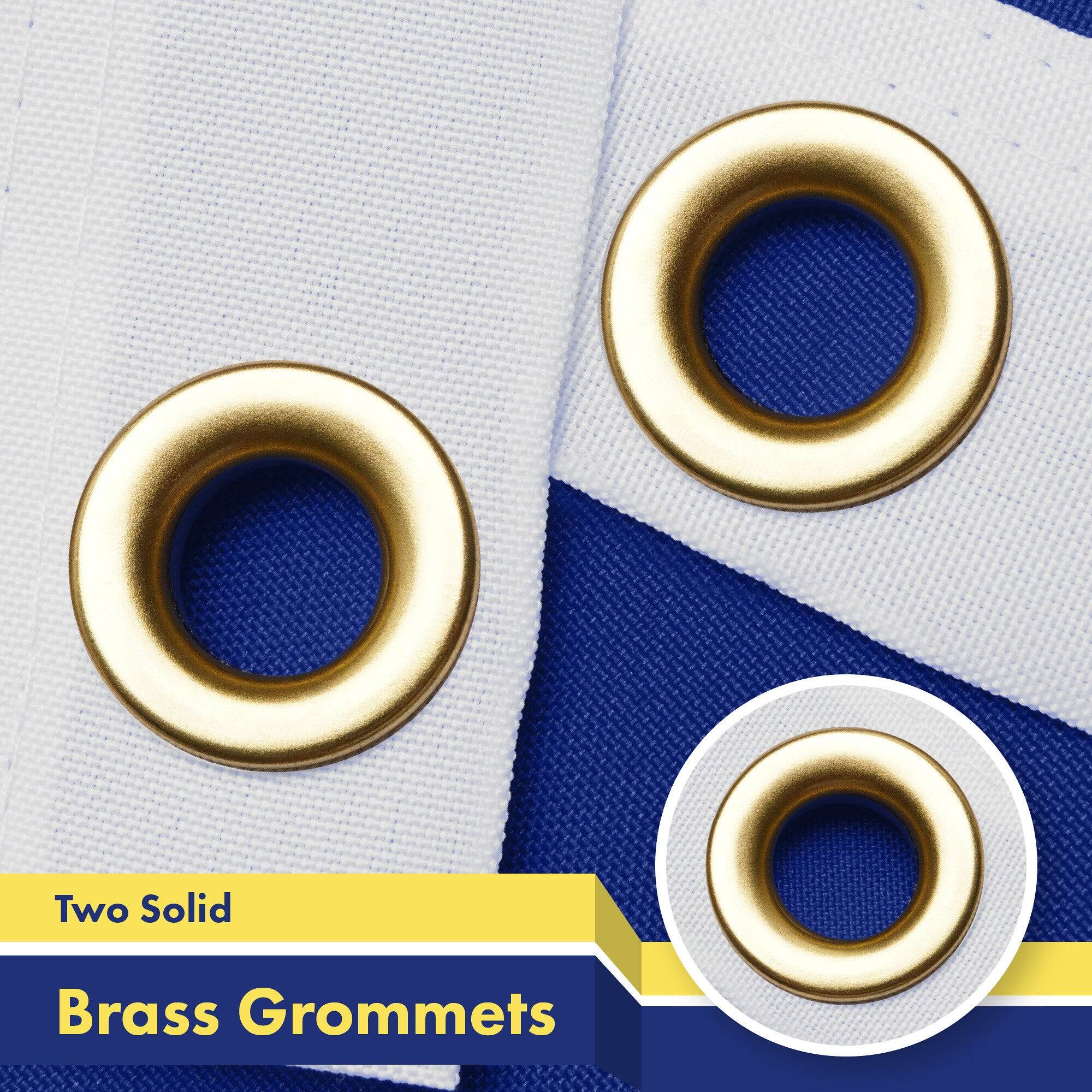 Two Solid Brass Grommets